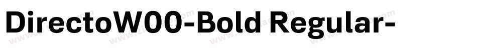 DirectoW00-Bold Regular字体转换